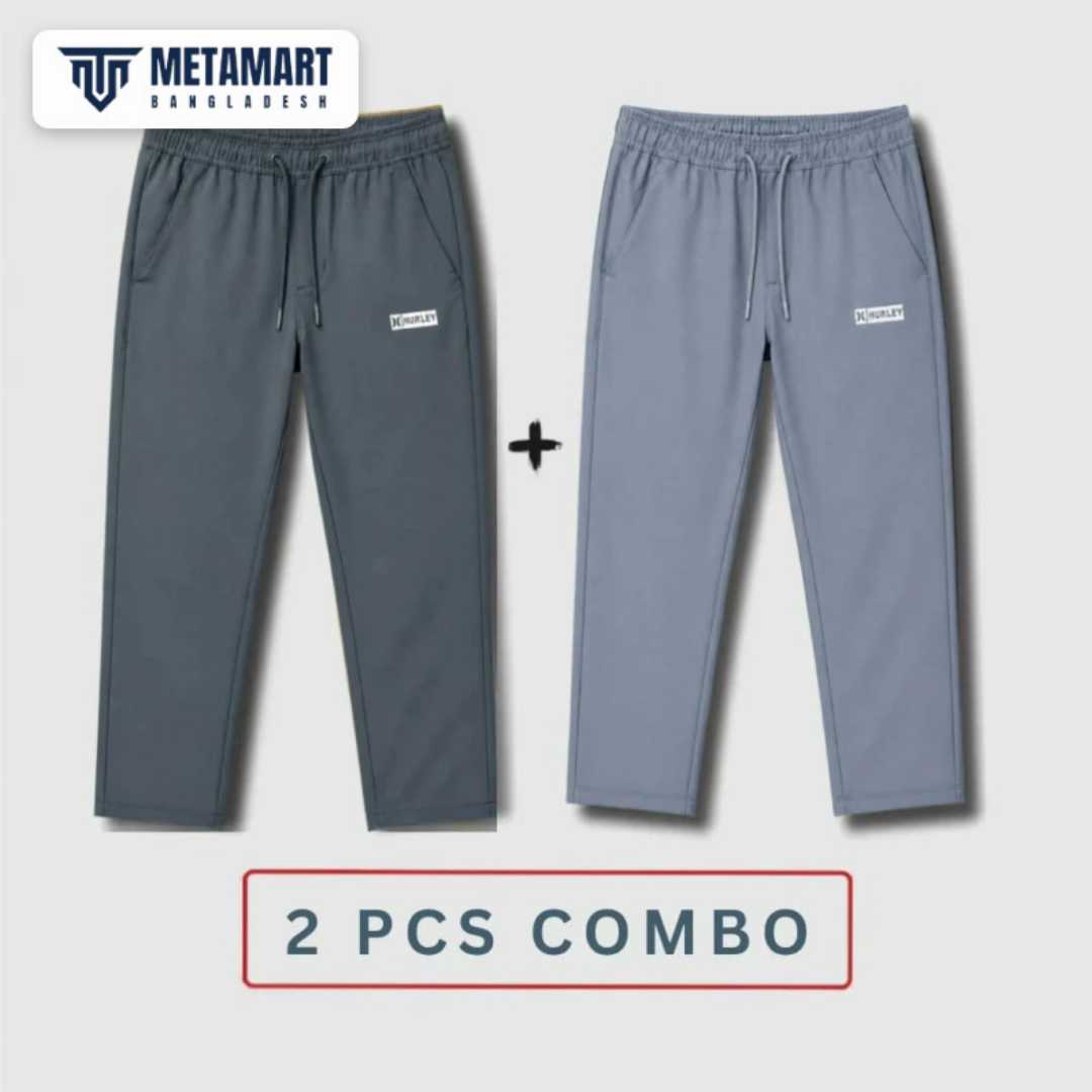 (2,Pcs,Combo),Hurley,Fancy,Trouser,(Ash,+,Deep,Ash)